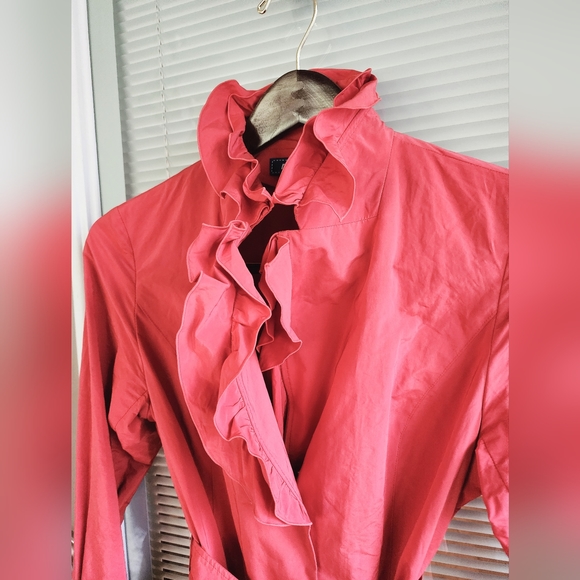 Vermilion Color Spring Coat - Picture 3 of 8